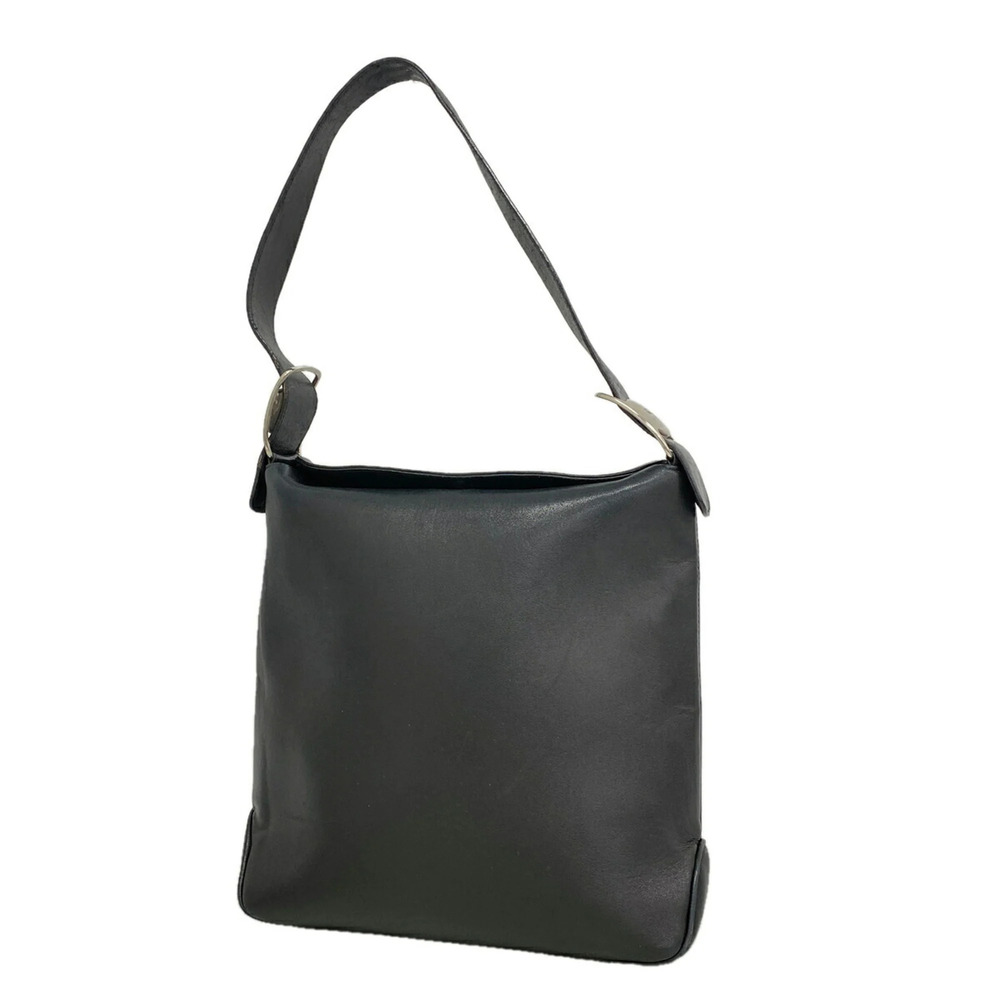 Salvatore Ferragamo Vara Leather Shoulder Bag, Black, Women's